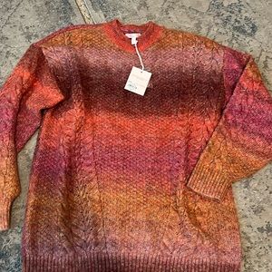 NWT Lauren Conrad Mock Neck Cable Tunic